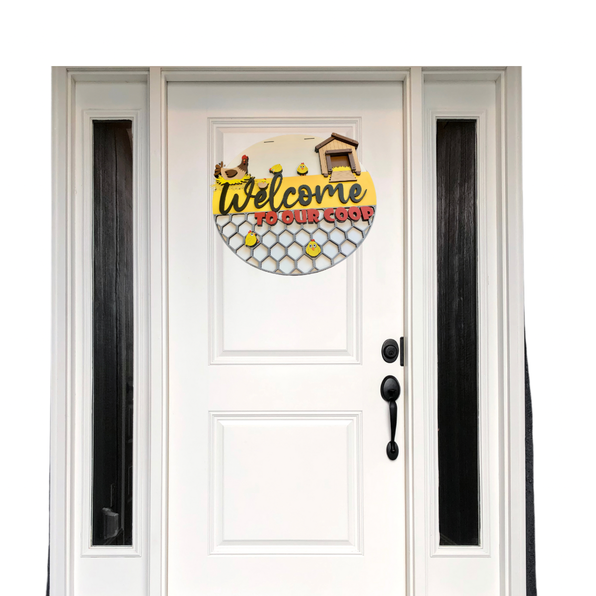 Welcome to our Coop (#2) Door Hanger - Finished