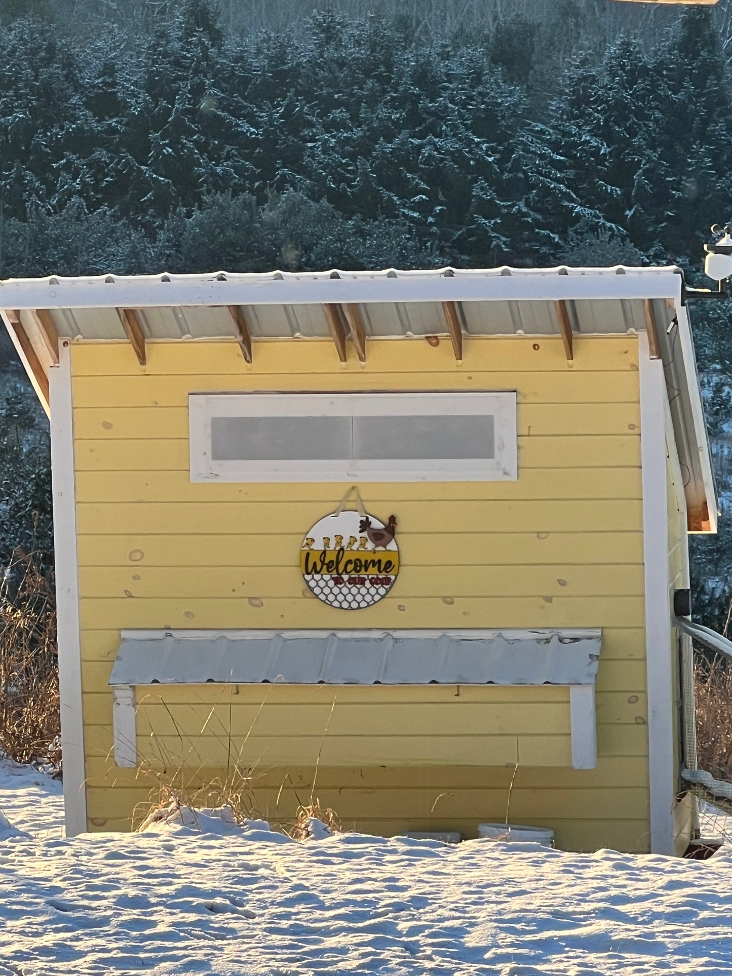 Welcome to our Coop (#1) Door Hanger - Finished