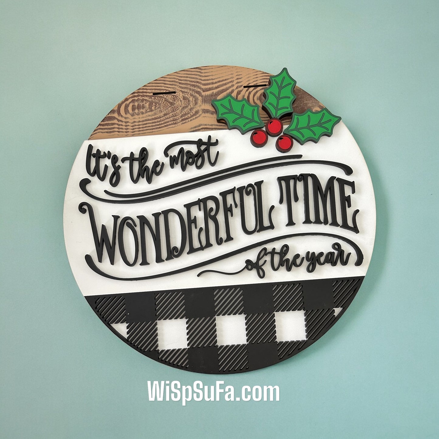 Most Wonderful Time Door Hanger - Finished