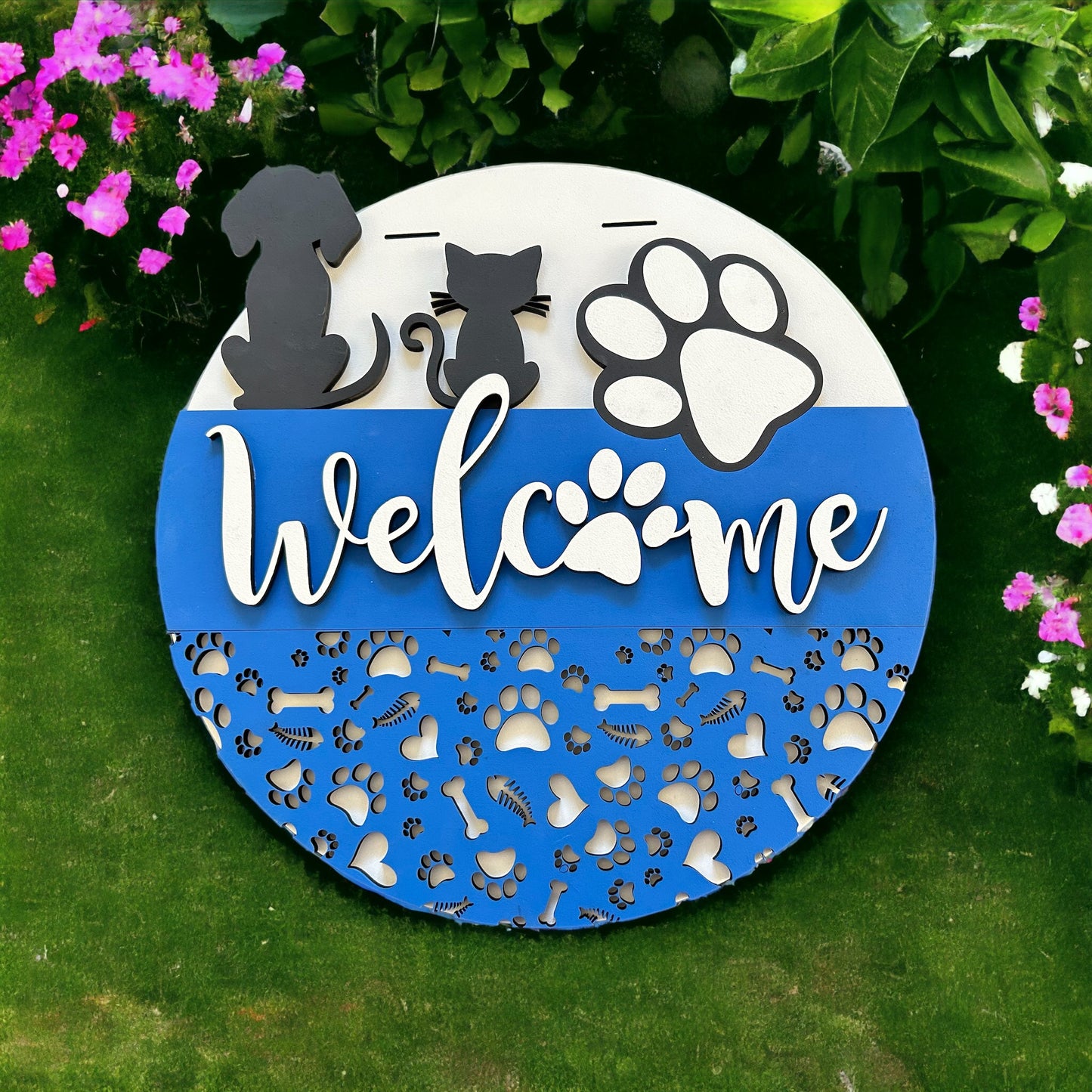 Welcome Dog & Cat Door Hanger - Finished